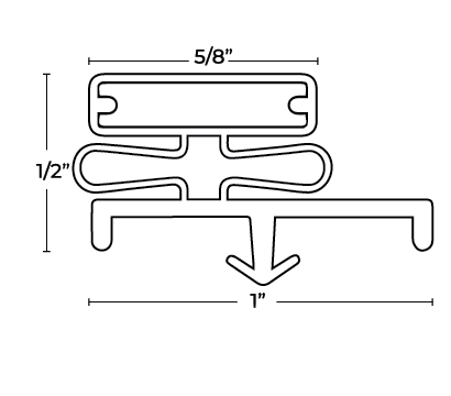 Commercial Refrigeration gasket G10-516 Spec